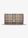 Check Chain Strap Long Wallet Beige - BURBERRY - BALAAN 2