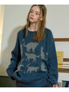 Cat Cat Cat Raglan Knit Teal Blue - CPGN STUDIO - BALAAN 3