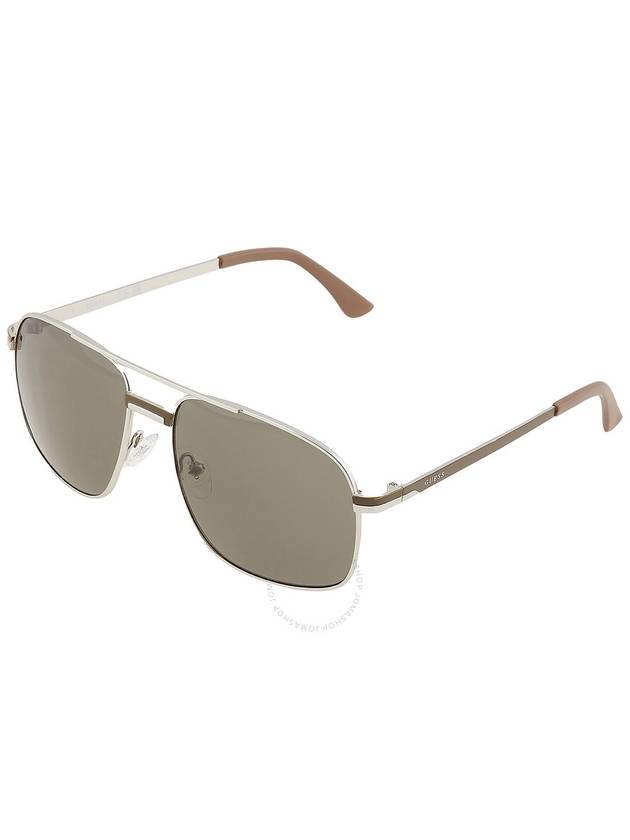 Guess Factory Green Navigator Men's Sunglasses GF0238 11N 57 - GUESS - BALAAN 3