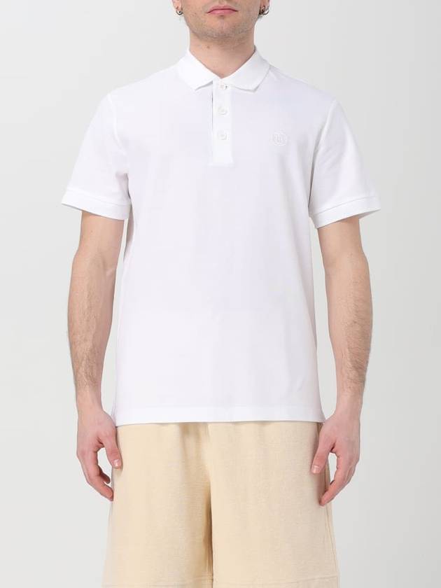 Eddie Cotton Polo Shirt White - BURBERRY - BALAAN 2