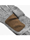 Embroidered Pony Logo Wool Gloves Grey - POLO RALPH LAUREN - BALAAN 4