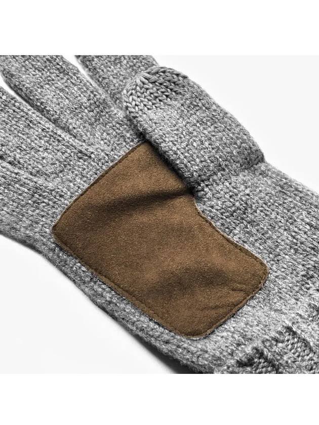 Signature Pony Merino Wool Touchscreen Gloves Grey - POLO RALPH LAUREN - BALAAN 4