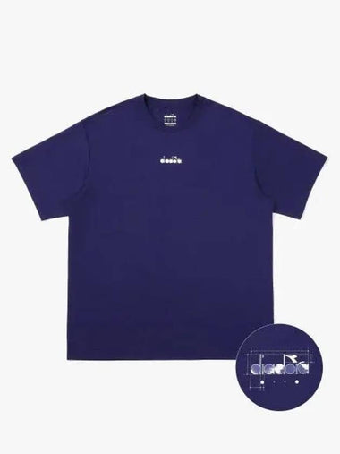 Diadora Montello Round Back T Shirt BLUE - DIADORA - BALAAN 1