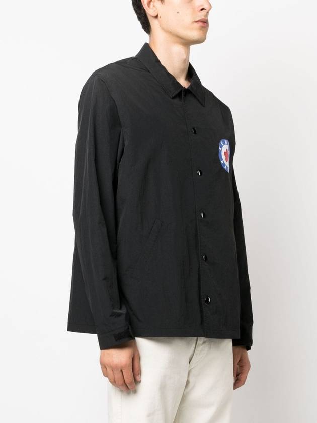 Target Print Coach Overshirt Jacket Black - KENZO - BALAAN 5