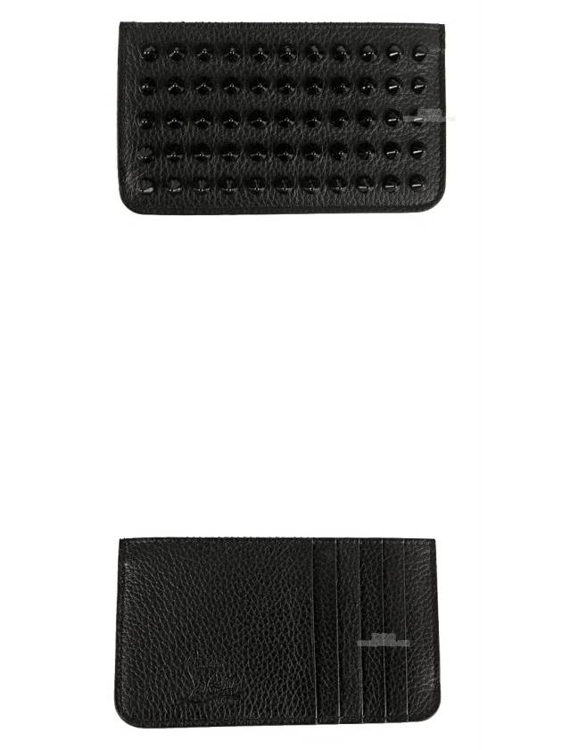 Credilou Spike Card Wallet Black - CHRISTIAN LOUBOUTIN - BALAAN 6