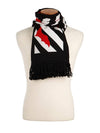 Logo Knit Muffler Black - OFF WHITE - BALAAN 4