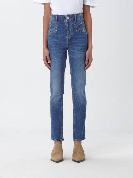 Niliane Slim Denim Jeans Blue - ISABEL MARANT - BALAAN 1