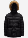 Cluny Long Down Jacket Black - MONCLER - BALAAN 2