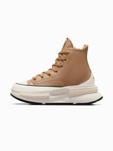 Run Star Legacy CX Leather High Top Sneakers Coffee Rum - CONVERSE - BALAAN 1