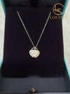 Used luxury goods Lewis It 18K rose gold silver double heart tag pendant mini necklace - TIFFANY & CO. - BALAAN 5