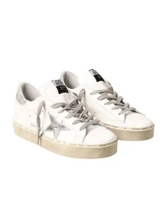Hi Star White Metallic Silver Heel Tab Sneakers - GOLDEN GOOSE - BALAAN 2
