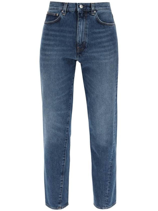 Women's Twisted Seam Straight Jeans - TOTEME - BALAAN 1
