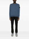 Wappen Patch Garment Dyed Sweatshirt Avio Blue - STONE ISLAND - BALAAN 4