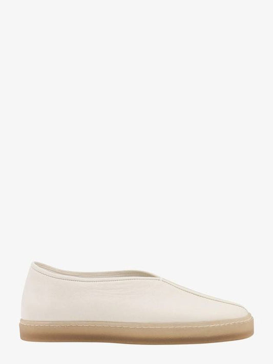 Piped Soft Leather Slip-On White - LEMAIRE - BALAAN 1