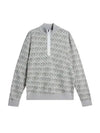 Nate JL Micro Bridge Jacquard Knit Top Grey - J.LINDEBERG - BALAAN 2