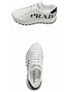 Vitello Soft Logo Leather Low Top Sneakers White - PRADA - BALAAN 5