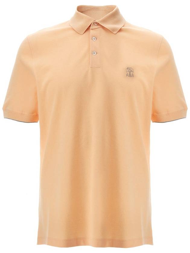 Brunello Cucinelli Logo Piqué Polo Shirt - BRUNELLO CUCINELLI - BALAAN 1