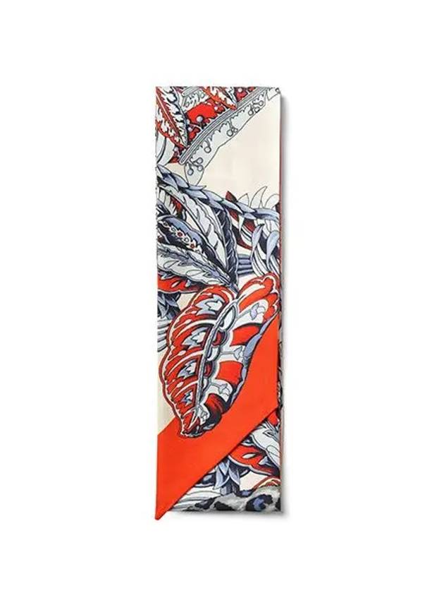 Togo Print Silk Scarf Orange - SALVATORE FERRAGAMO - BALAAN 3