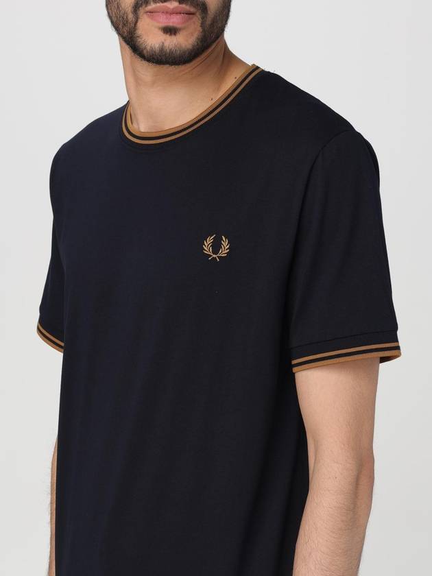 T-shirt Fred Perry in cotone con logo - FRED PERRY - BALAAN 3