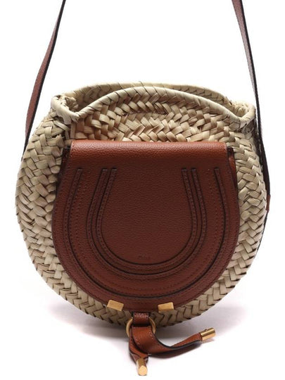 Marcie Raffia Leather Cross Bag Tan - CHLOE - BALAAN 2