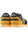 Logo Patch Low Top Sneakers Black Yellow - EMPORIO ARMANI - BALAAN 5