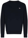 Tricolor Fox Patch Sweatshirt Dark Navy - MAISON KITSUNE - BALAAN 3