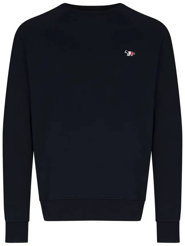 Tricolor Fox Patch Sweatshirt Dark Navy - MAISON KITSUNE - BALAAN 3