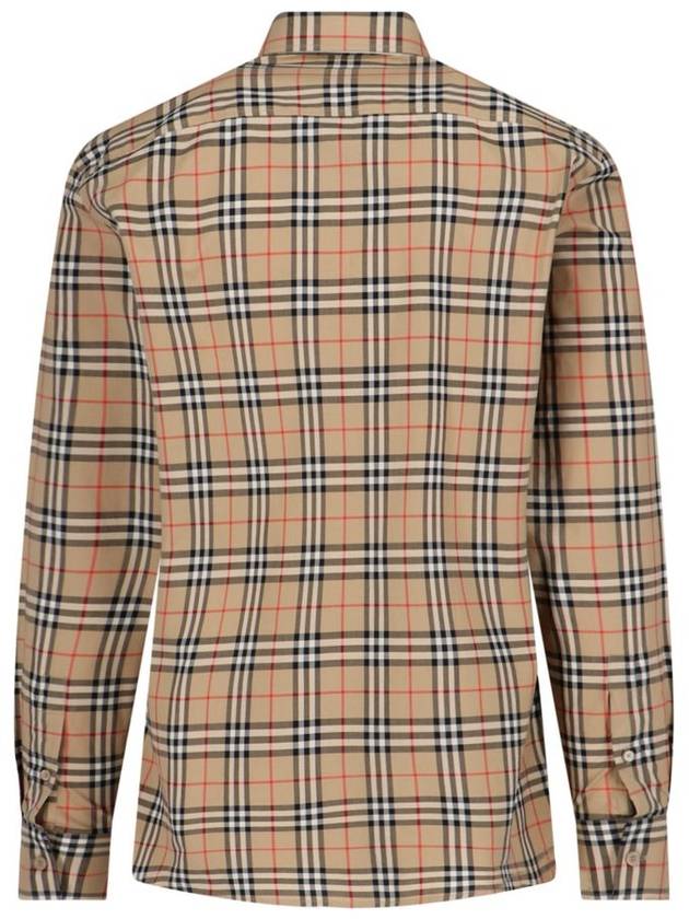 Vintage Check Pattern Long Sleeve Shirt Beige - BURBERRY - BALAAN 3