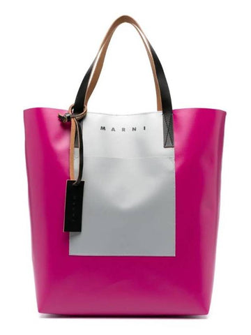 engraved logo panel tote bag SHMQ0044A0P5769 - MARNI - BALAAN 1