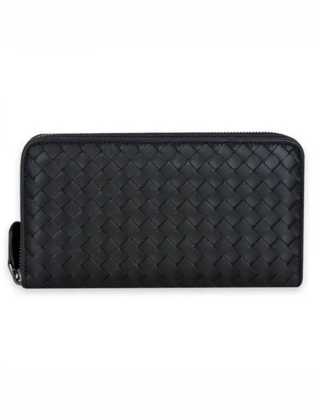 Men s Intrecciato Weaving Zipper Long Wallet Black 275064 V3UN1 1275 - BOTTEGA VENETA - BALAAN 2