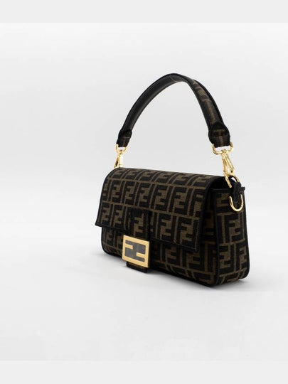 Baguette FF Jacquard Shoulder Bag Brown - FENDI - BALAAN 2