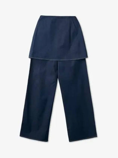 Straight skirt layered pants blue CRTWWBOT013COT0360095 - SUNNEI - BALAAN 1