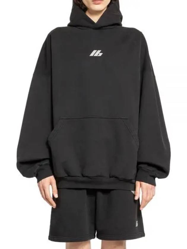 Logo Print Hoodie Black - BALENCIAGA - BALAAN 2