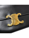 Celine 194143BF4 38NO Black Shiny Calfskin Triomphe Claude Shoulder Bag - CELINE - BALAAN 7