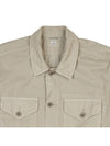 Logo Patch Cotton Long Sleeve Shirt Sage - CP COMPANY - BALAAN 4