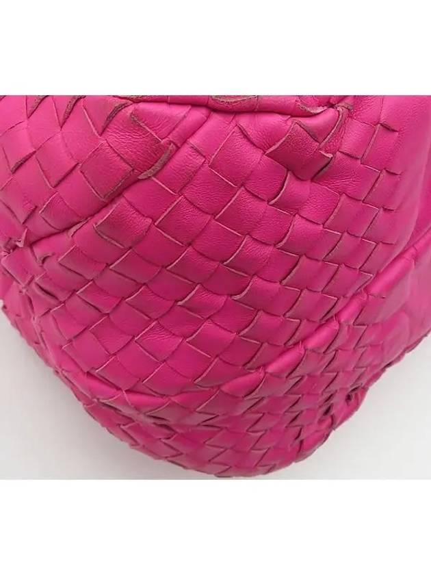 124864 Pink Intrecciato Nappa Leather Large Campana Hobo Shoulder Bag Auxiliary Mirror - BOTTEGA VENETA - BALAAN 4