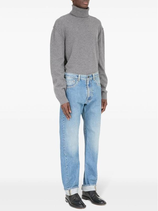 Turn-Up Hem Jeans Blue - MAISON MARGIELA - BALAAN 4