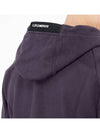 Diagonal Raised Fleece Hooded Jacket Purple - CP COMPANY - BALAAN 6