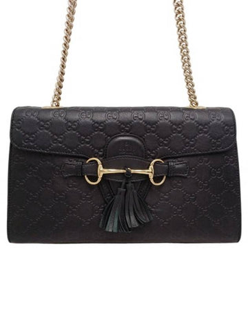 295402 Horsebit tassel detail Emily shoulder bag - GUCCI - BALAAN 1