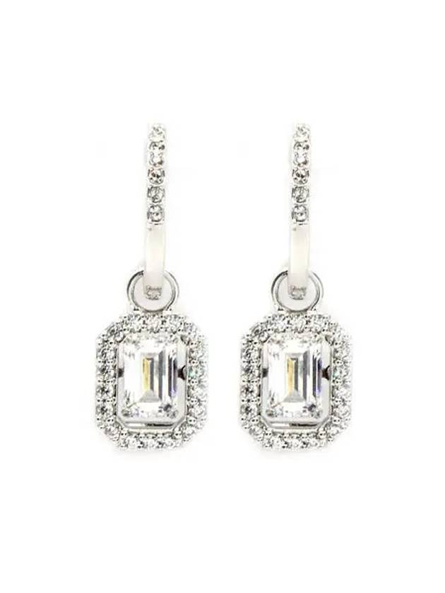 Una Millenia Crystal Drop Earrings Silver - SWAROVSKI - BALAAN 2