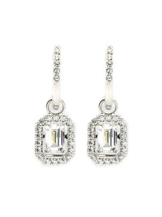 Una Millenia Crystal Drop Earrings Silver - SWAROVSKI - BALAAN 2