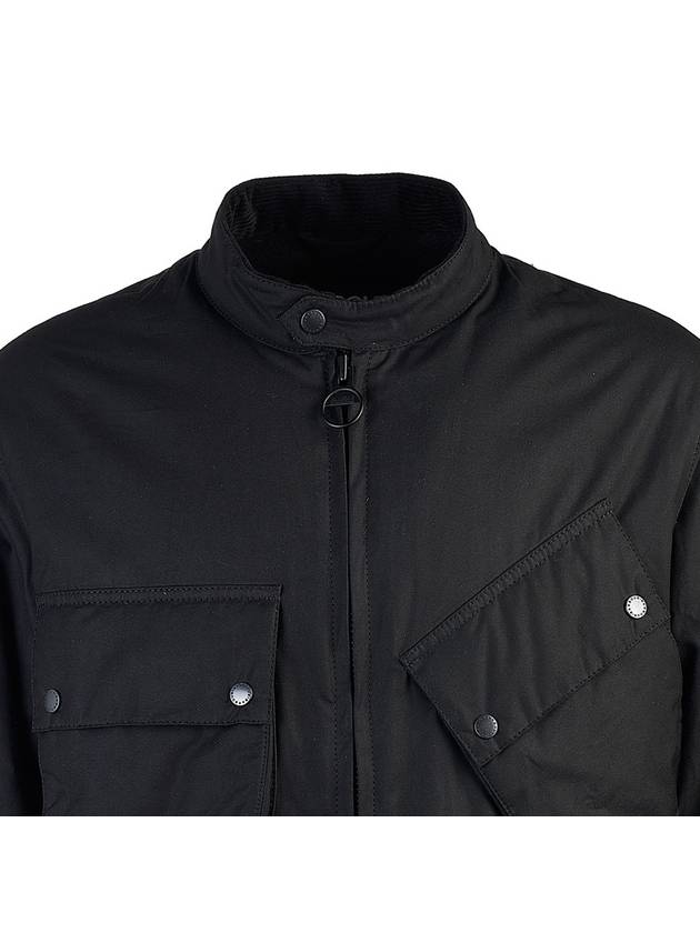 Harlem Wax Jacket Black - BARBOUR - BALAAN 5