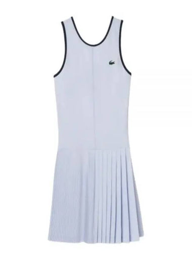 Sports Stretch Short Dress Light Blue - LACOSTE - BALAAN 1