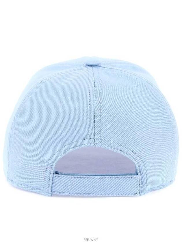 Embroidered Logo Drill Ball Cap Blue - MIU MIU - BALAAN 5