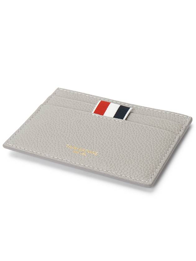 Whale Applique Pebble Card Wallet Grey - THOM BROWNE - BALAAN 4