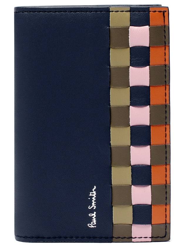 Screen Check Half Wallet Navy - PAUL SMITH - BALAAN 2