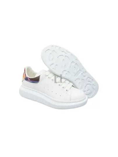 Larry Oversized Leather Low Top Sneakers White - ALEXANDER MCQUEEN - BALAAN 2