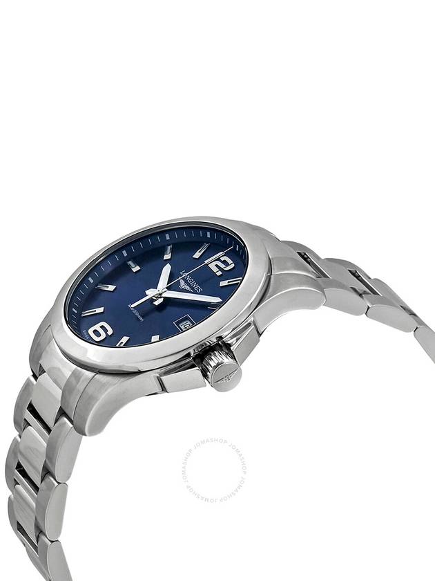 Conquest Quartz Metal Band Watch Blue - LONGINES - BALAAN 3