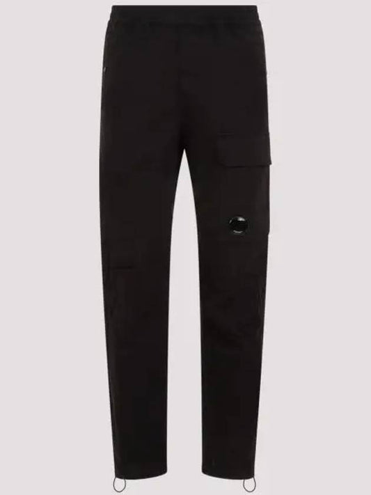 Twill Stretch Regular Utility Straight Pants Black - CP COMPANY - BALAAN 2