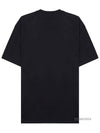 Graphic Cotton Short Sleeve T-Shirt Black - Y-3 - BALAAN 3